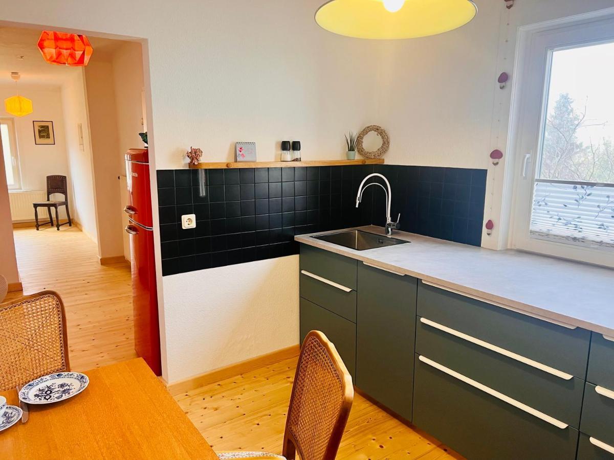 Kuschelige Helle Ferienwohnung Гота Экстерьер фото